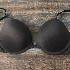 CK Black Memory Foam Push Up Bra